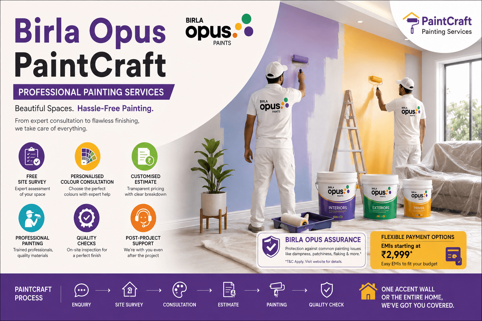 Birla Opus PaintCraft Painting Services: Professional Home Painting Made Easy