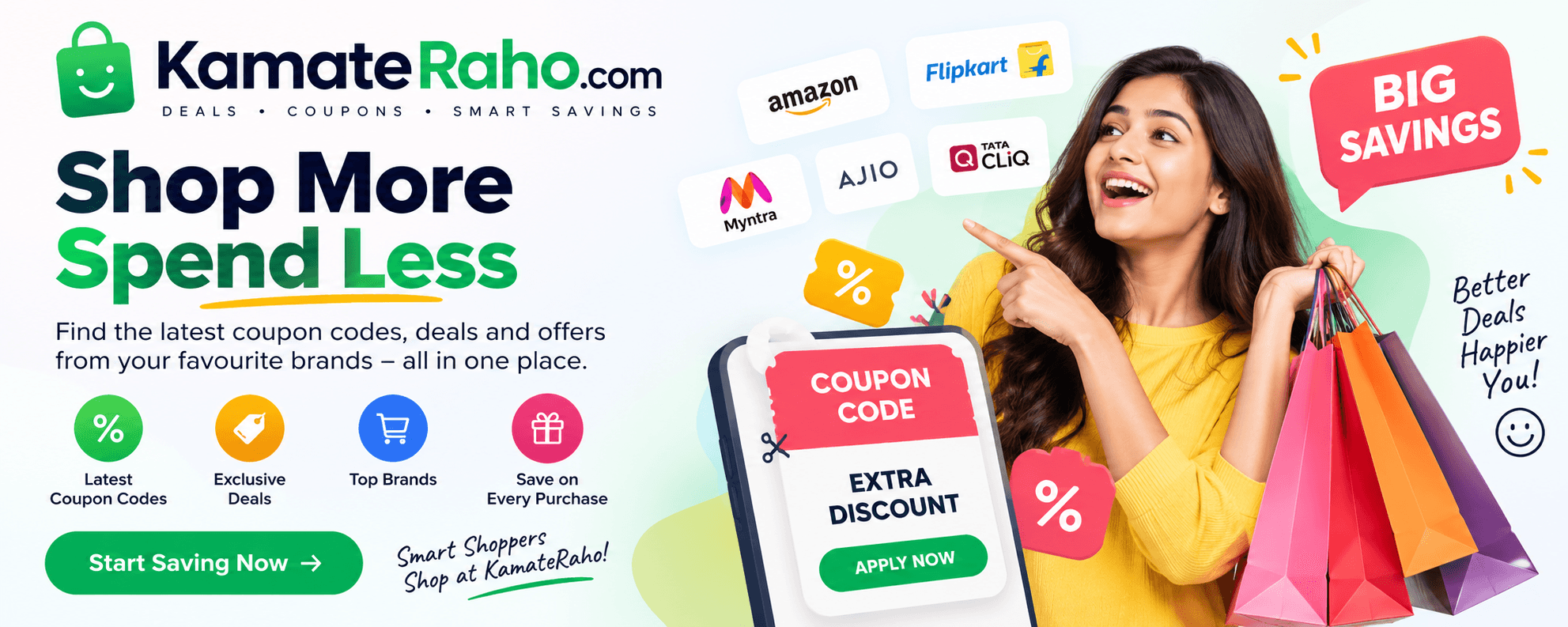KamateRaho: Find the Best Coupon Codes, Deals & Offers to Save Money Online